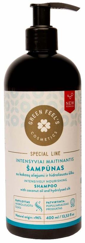 Шампунь Green Feel's Special Line With Coconut Oil And Hydrolysed Silk, 400 мл