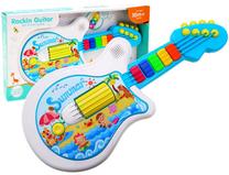 Lavinimo žaislas, gitara Rockin, 3 cm, EN, mėlyna sp./balta sp.