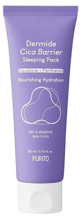 Sejas maska Purito Dermide Cica Barrier Sleeping Mask, 80.0 ml
