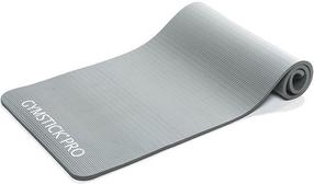 Fitnesa un jogas paklājs Gymstick NBR 61042G Exercise Mat, pelēka krās., 170 cm x 60 cm x 1.5 cm
