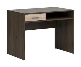 Rašomasis stalas su stalčiais Nepo Plus, rudas/rusva
