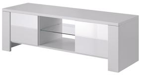 TV staliukas Cama Meble West, balta sp., 130 cm x 42 cm x 42 cm