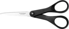 Käärid Fiskars Essential, tavalised, must v./roostevaba teras v.