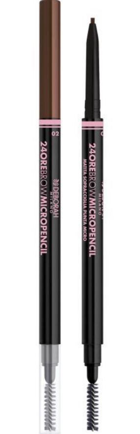 Antakių pieštukas Deborah Milano 24Ore Micro Pencil, 0.1 g, light brown sp. 02