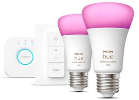 Viedā spuldze Philips Hue LED, A60, 2000 - 6500 °K, E27, 9 W, 806 - 1100 lm, 2 gab.