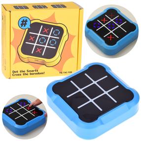 Электронная игра 4in1 Tic Tac Toe, 10 см, синий цв.