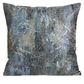 Dekoratīvs spilvena pārvalks Ester, grafīta krās./tirkīza krās., 45 cm x 45 cm