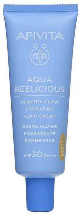 Šķidrā grima bāze Apivita Aqua Beelicious Healthy Glow Hydrating Fluid Cream, SPF 30, 40 ml