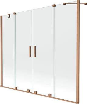 Vannas siena Mexen Velar Duo II, 150 cm x 200 cm, brushed copper krās./rūdītais