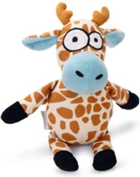 Žaislas šuniui, pliušinis Beeztees Giraffe Zwiep 619410, 24 cm, smėlio sp., 24