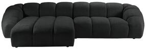 Kampinė sofa Micadoni Diana Bub17, grafito sp., kairinė, 334 x 182 cm x 72 cm
