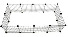 Gyvūnų apsauginė tvorelė C&C Modular Cage, 145 x 75 x 37 cm