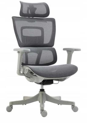 Darbo kėdė Office Products Skorpios, 46 x 52 x 115 - 125 cm, pilka sp.