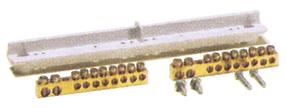 Ühendusplokk Technova N+PE 1006.08, 2x16+8x10 / 2x16+8x10 mm², messingi v.
