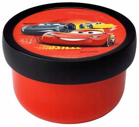 Konteiners pārtikai, ar galda piederumiem Mepal Campus Cars, 0.3 l, 6.7 cm x 6.7 cm, melna krās./sarkana krās.