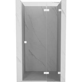 Dušo durys Mexen Lunar L, 115 cm x 200 cm, skaidri sp./balta sp./grūdintas