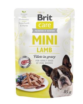 Šlapias šunų maistas Brit Care Mini Lamb, ėriena, 0.08 kg