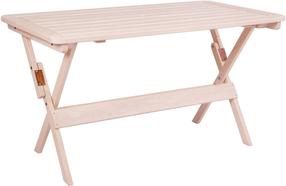 Lauko stalas Heini-4 069, balta sp., 130 cm x 70 cm x 73 cm