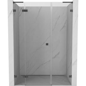 Dušo durys Mexen Lunar L, 150 cm x 200 cm, skaidri sp./pilka sp./grūdintas