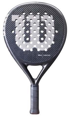 Padeli reket Wilson Carbon Force Pro LT, valge v./must v./hall v.