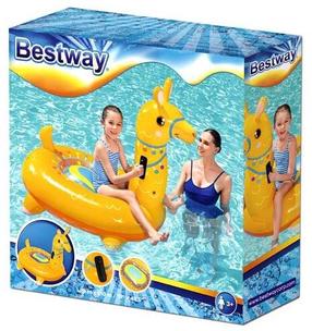 Piepūšams riņķis Bestway, 129 cm x 110 cm, dzeltena krās.