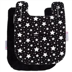 Подкладка для коляски CuddleCo Black & White Stars Mini, белый цв./черный цв.