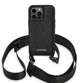 Telefoni ümbris Karl Lagerfeld Smartphone KLHCP14LSTMMK, must v., Apple