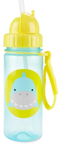 Vaikiška gertuvė Skip Hop Zoo Shark, 384.5 ml, 1 m., 6 cm, plastikas, mėlyna sp./geltona sp.
