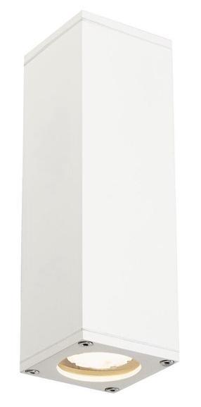 Sieninis lauko šviestuvas SLV Theo QPAR51, 35W, GU10, IP44, balta sp., 7 cm x 22.5 cm