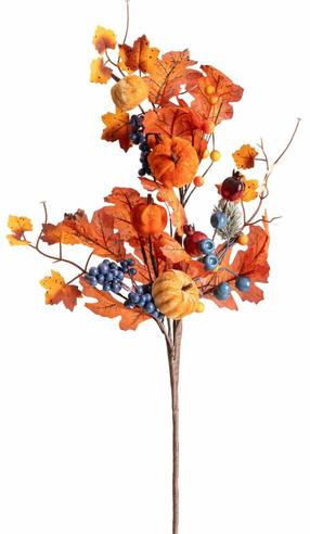 Dirbtinė šakelė Homla Safira, oranžinė sp., 60 cm