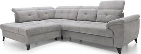 Kampinė sofa Inferne Raquel 04, pilka sp., kairinė, 297 x 210 cm x 107 cm