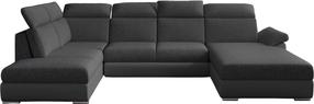 Kampinė sofa Evanell Inari 96, Soft 29, pilka sp./tamsiai pilka sp., dešininė, 216 x 330 cm x 102 cm
