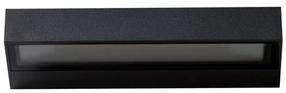 Sieninis lauko šviestuvas AZzardo Casola, 12W, LED, IP54, juoda sp., 7 cm x 3.2 cm
