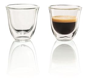  Dvigubo stiklo stiklinių rinkinys DeLonghi DLSC310, skaidri sp., 0.090 l