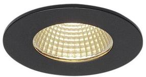 Įleidžiamas lauko šviestuvas SLV Patta-I, 11W, LED, IP65, juoda sp., 8 cm x 4.5 cm