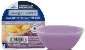 Vaškas, aromatinė Yankee Candle Wax Melt Lemon Lavender, 8 h, 22 g, violetinė sp.