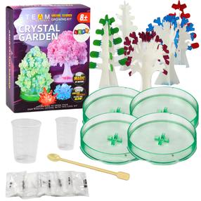 Kristallide kasvatamise komplekt Lean Toys Steam Crystal Garden, mitmevärviline