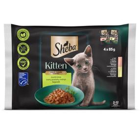 Влажный корм для кошек Sheba, мясо, 0.085 кг x 4 шт.