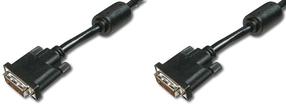 Провод Assmann DVI-D male, DVI-D male, 3 м, черный цв.