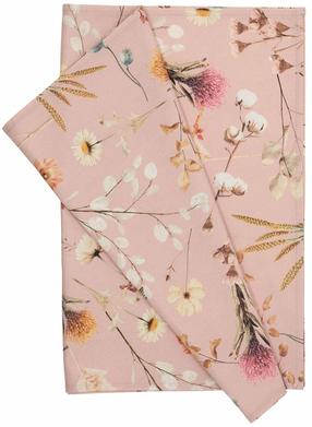 Stalo takelis stačiakampė Home4you Holly, rožinė/rusva, 43 x 116 cm