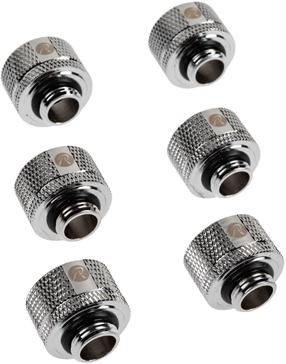 Ühendus Raijintek Pelias D141806 14mm G1/4", hõbe v., 6 tk