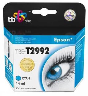 Картридж для струйного принтера TB Print TBE-T2992, циановый голубой (cyan) цв., 14 мл