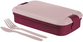 Pārtikas trauks Curver Lunch&Go Bento Purple, 1.4 l, 23 cm x 13 cm, violeta krās., 3 gab.