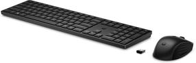 Belaidis klaviatūros ir pelės komplektas HP 650, EN, juoda sp.