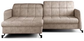 Kampinė sofa Lorelle Dora 21, šviesiai ruda sp., kairinė, 160 x 225 cm x 105 cm