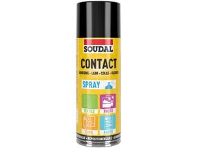 Клей спрей Soudal, 0.3 л, прозрачный цв.