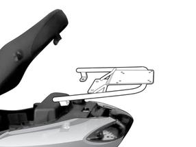 Stiprinājuma komplekts Shad Piaggio Fly 125 (05-12), melna krās.
