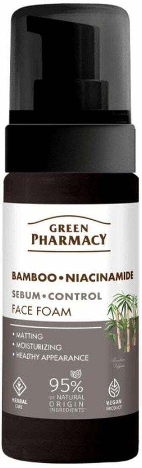 Näopuhastusvahend, vaht Green Pharmacy Bamboo & Niacinamide Sebum Control, 150 ml
