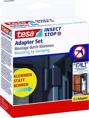 Деталь крепления для сетки от насекомых, для двери Tesa 55419-01, серый цв.