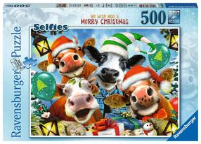 Dėlionė Ravensburger We Wish Moo A Merry Christmas 165322, 36 cm x 49 cm, 500 vnt., įvairių spalvų